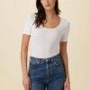 Itana Dream Rib Tee - White -AMOUR VERT Sales 0018 Itana White 1
