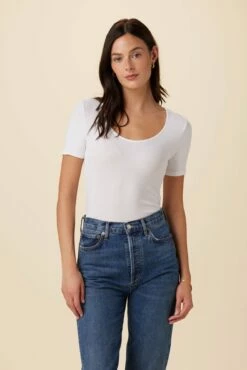 Itana Dream Rib Tee - White