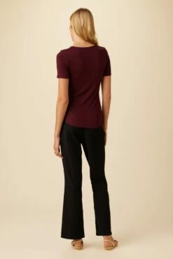 Itana Dream Rib Tee - Plum -AMOUR VERT Sales 0018 SS Itana Plum 3