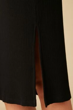 Vindy Paris Rib Skirt - Black -AMOUR VERT Sales 0054 Vindy Black 5