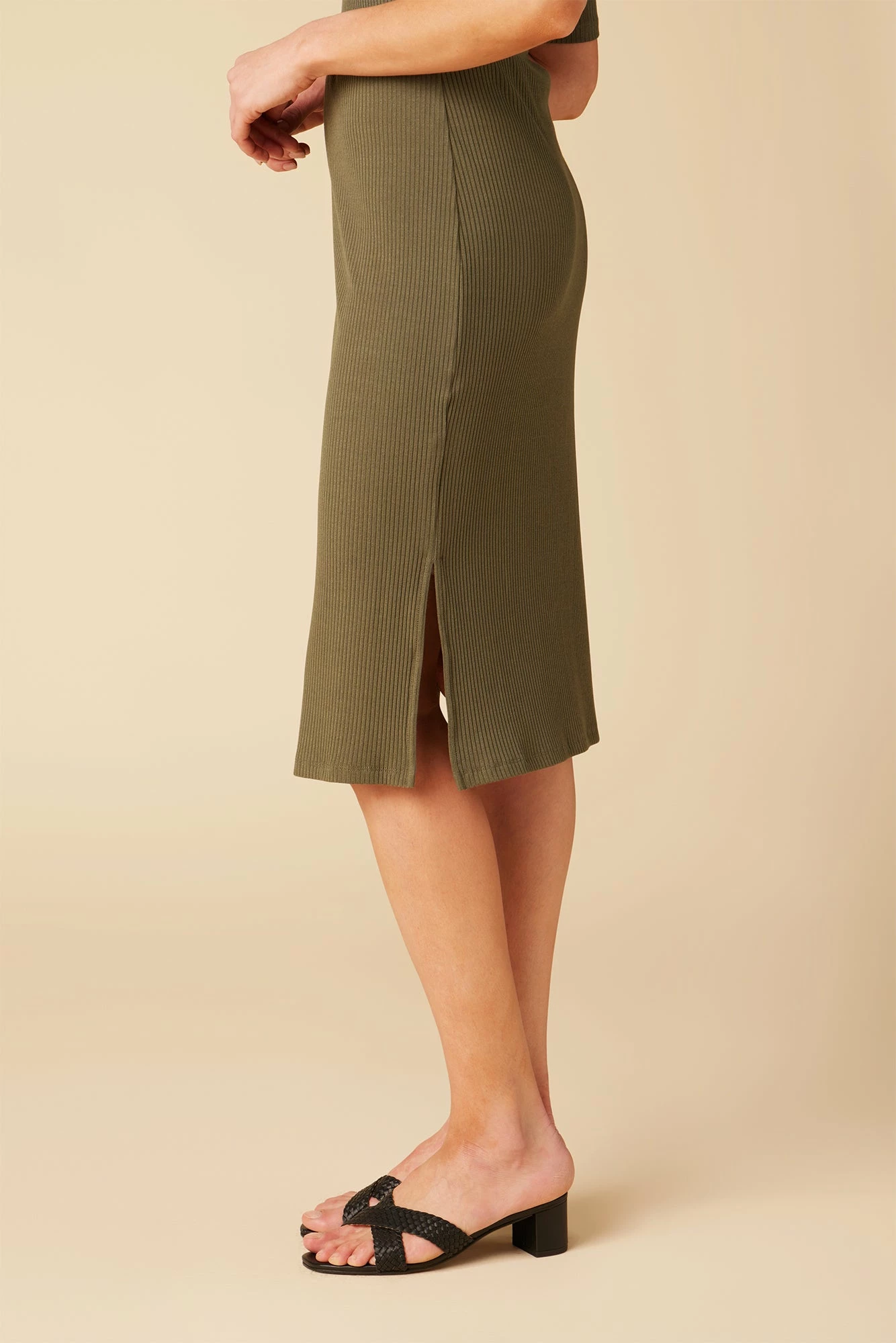 Vindy Paris Rib Skirt - Calla Green 5 Vindy Paris Rib Skirt - Calla Green - Image 3