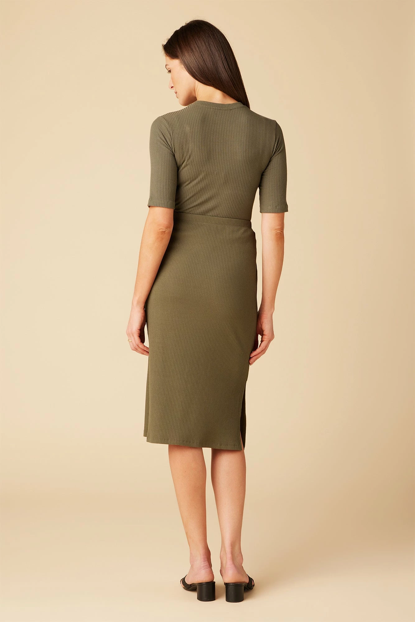 Vindy Paris Rib Skirt - Calla Green 6 Vindy Paris Rib Skirt - Calla Green - Image 4