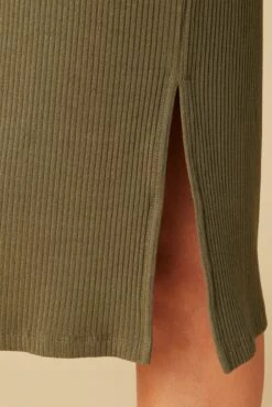 Vindy Paris Rib Skirt - Calla Green 11 Vindy Paris Rib Skirt - Calla Green -AMOUR VERT Sales 0054 Vindy Calla Green 5