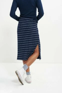 Vindy Paris Rib Skirt - Pippa Stripe -AMOUR VERT Sales 0054 Vindy Paris Rib Pippa Stripe Navy White0575 web afb2d20a 1299 4578 bfb8 0bb2c27af8ce
