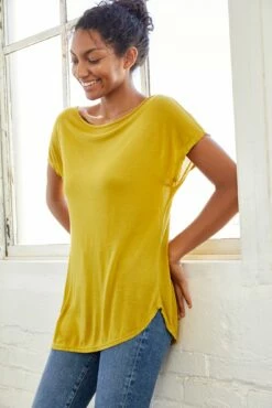 Noko Silken Modal Tee -AMOUR VERT Sales 0101 Noko Fern 3164 web