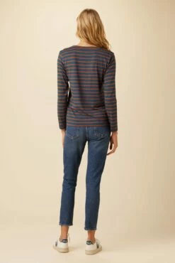 Berkeley Long Sleeve Dream Knit Tee - Azure Umber Stripe 8 Berkeley Long Sleeve Dream Knit Tee - Azure Umber Stripe -AMOUR VERT Sales 0108 Long Sleeve Berkeley Basque Stripe 3 db4260b4 7d77 4ccd 9fcd b05fb35b1e30