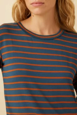 Berkeley Long Sleeve Dream Knit Tee - Azure Umber Stripe 9 Berkeley Long Sleeve Dream Knit Tee - Azure Umber Stripe -AMOUR VERT Sales 0108 Long Sleeve Berkeley Basque Stripe 4 883a35b5 3c36 43d6 ab7a e5634c6a4631
