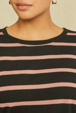 Berkeley Long Sleeve Dream Knit Tee - Black And Quartz -AMOUR VERT Sales 0108 Long Sleeve Berkeley Dream Knit Sausalito Stripe Black Quartz 2888 web 3b8f15cb d5d4 4649 9d72 2bd23c701b9e