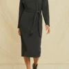 Ava Luxe Fleece Dress -AMOUR VERT Sales 0122 Ava Luxe Fleece Black 0010 web