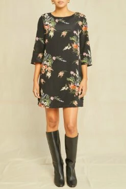 Sandrine Washable Silk Dress - Treviso Floral