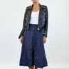Poppy Skirt - Beryl Navy -AMOUR VERT Sales 0147 Poppy Jaquard Beryl 1836 web 343d5b06 43d6 40ad b92a f0f0a559bb00