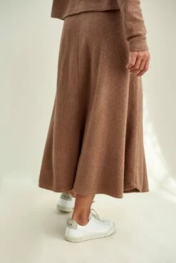 Blaze Cloud Rib Skirt -AMOUR VERT Sales 0170 Blaze Knit Brown 2719 web