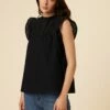 Katia Cotton Eyelet Blouse - Black 1 Katia Cotton Eyelet Blouse - Black -AMOUR VERT Sales 0179 Katia Eyelet Black 1