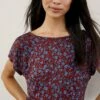 Laurie Silken Modal Tee -AMOUR VERT Sales 0204 Laurie North Shore Floral 02507