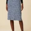 Vindy Reverie Knit Skirt - Calico Navy -AMOUR VERT Sales 0220 Vindy Calico Navy 1