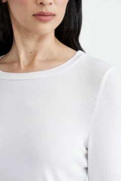 Berkeley Long Sleeve Dream Rib Tee - White -AMOUR VERT Sales 0260 Berkeley Dream Rib White 0267 web 0f0ee973 eeb7 4dcd 8ddd 6aab18bca82e