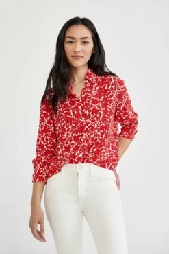 Bixby Washable Silk Blouse - Lille Floral