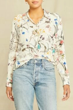 Bixby Washable Silk Blouse - Luca Print