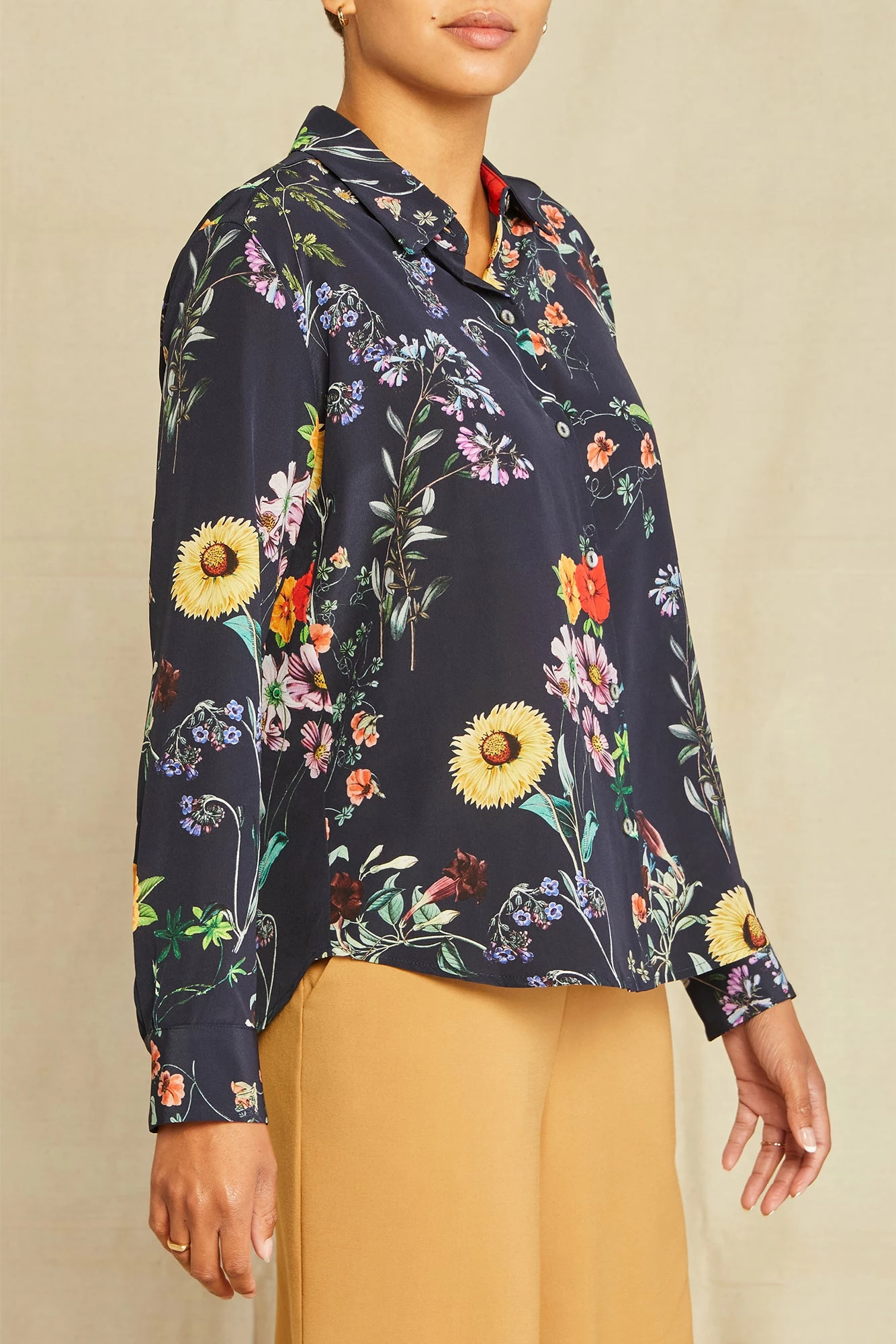 Bixby Washable Silk Blouse - Provence Floral 4 Bixby Washable Silk Blouse - Provence Floral - Image 2
