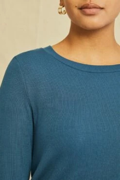Berkeley Long Sleeve Dream Rib Tee - Azure -AMOUR VERT Sales 0292 Long Sleeve Berkeley Dream Rib Azure 1216 web 14e89bab 76c8 4830 9770 e3e9140a40ed