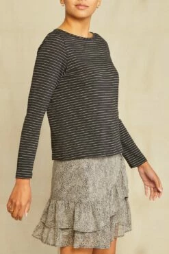 Marley Long Sleeve Tee - Nissi Stripe Black -AMOUR VERT Sales 0296 Marley Nissa Stripe 3322 web fa30a219 317e 4d2a b78a aaf724cb4e7f