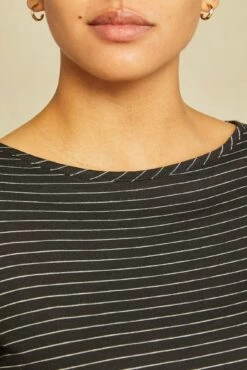 Marley Long Sleeve Tee - Nissi Stripe Black -AMOUR VERT Sales 0296 Marley Nissa Stripe 3367 web f72fc7a6 5b44 48ea aa12 cf4ea6845acb