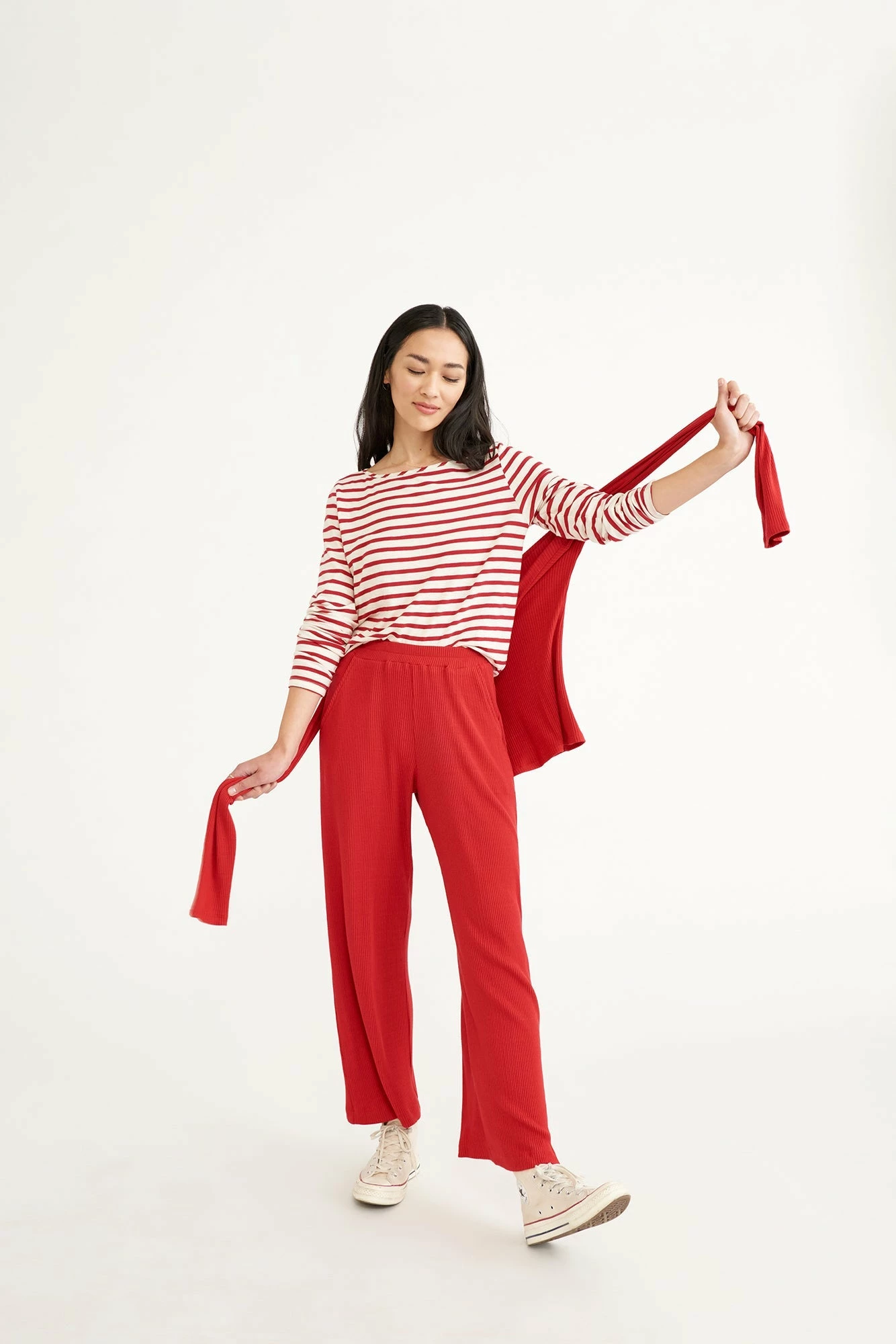 Willow Paris Rib Pants - Zinnia 8 Willow Paris Rib Pants - Zinnia - Image 6