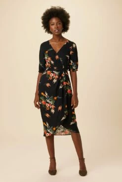 Raina Ecovero Dress - Treviso Orange