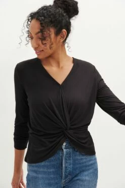 Stinson Long Sleeve Dream Knit Tee - Black