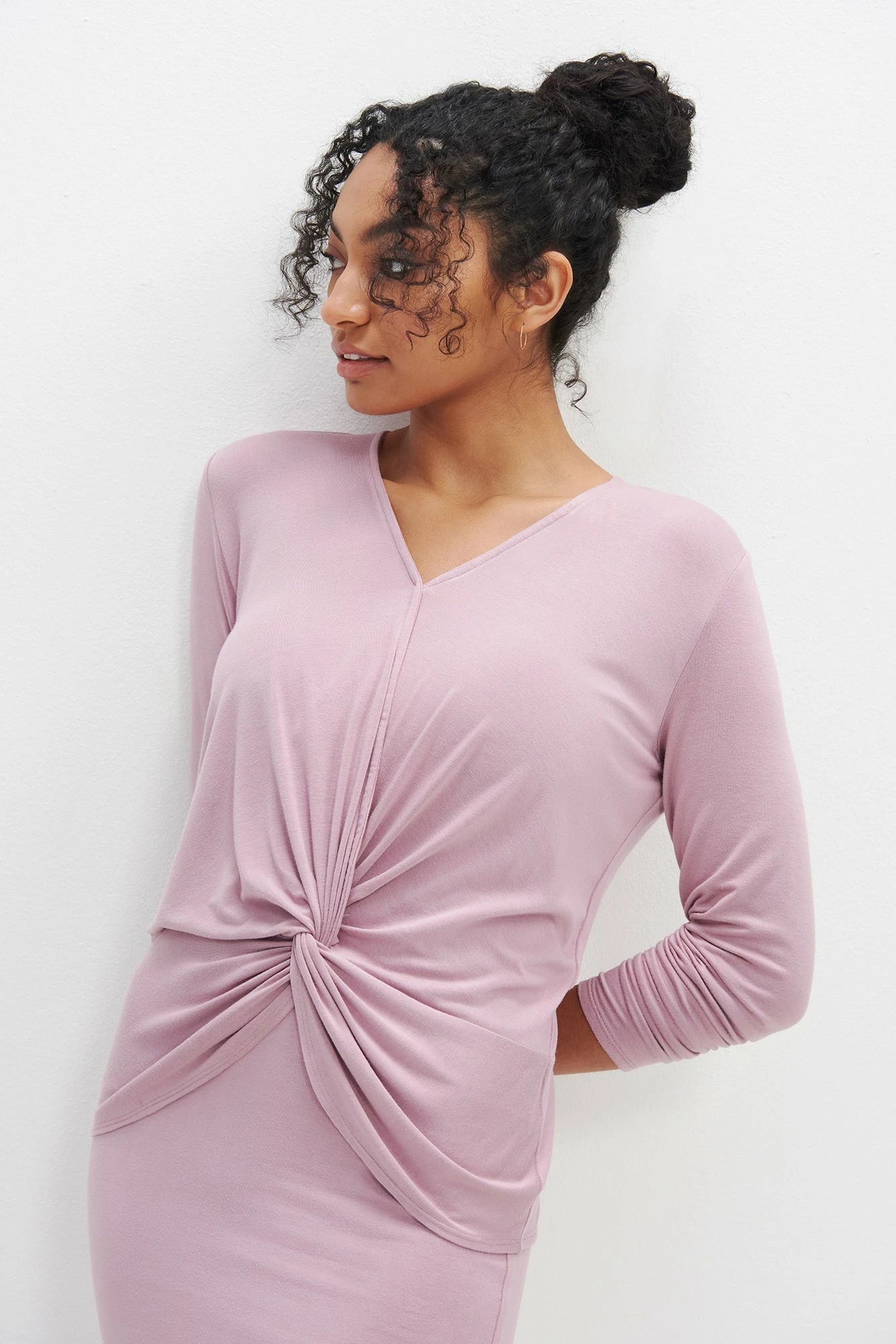 Stinson Long Sleeve Dream Knit Tee - Lilac 3 Stinson Long Sleeve Dream Knit Tee - Lilac