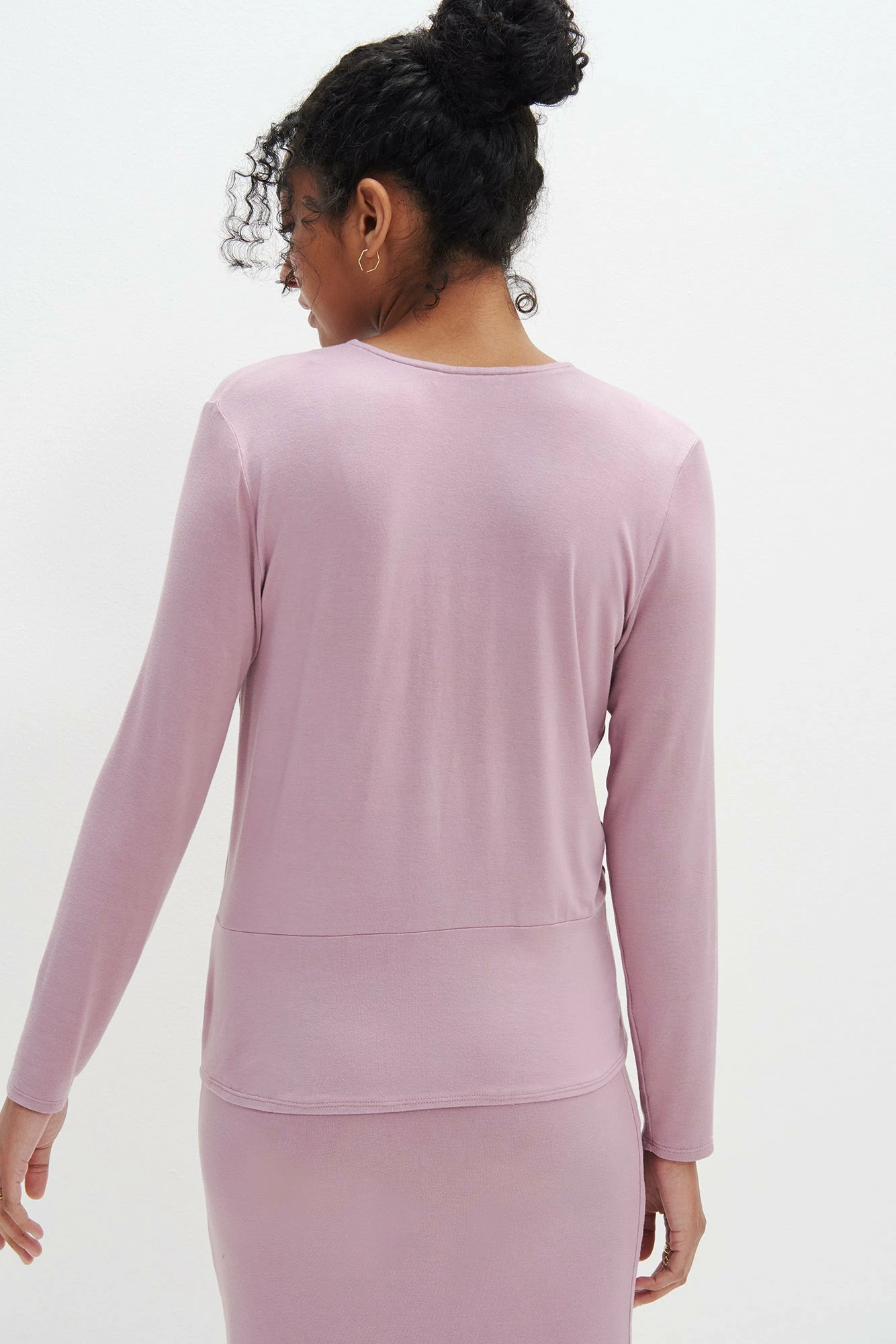 Stinson Long Sleeve Dream Knit Tee - Lilac 7 Stinson Long Sleeve Dream Knit Tee - Lilac - Image 5