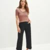 Willow Paris Rib Pants - Black -AMOUR VERT Sales 0305 Willow Black 0867 web 0533b313 4261 4a0d 9424 3c004d37a642
