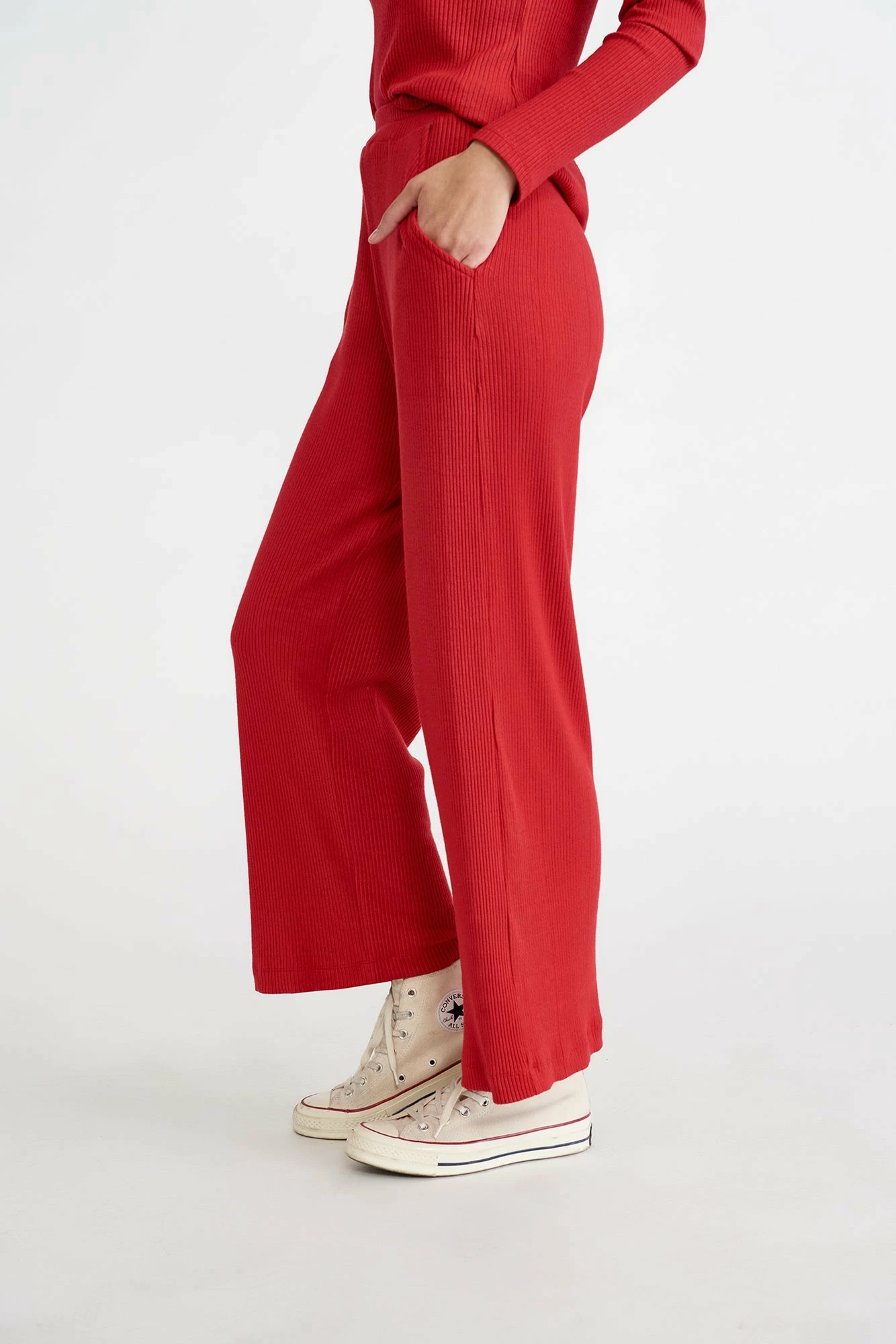 Willow Paris Rib Pants - Zinnia 5 Willow Paris Rib Pants - Zinnia - Image 3