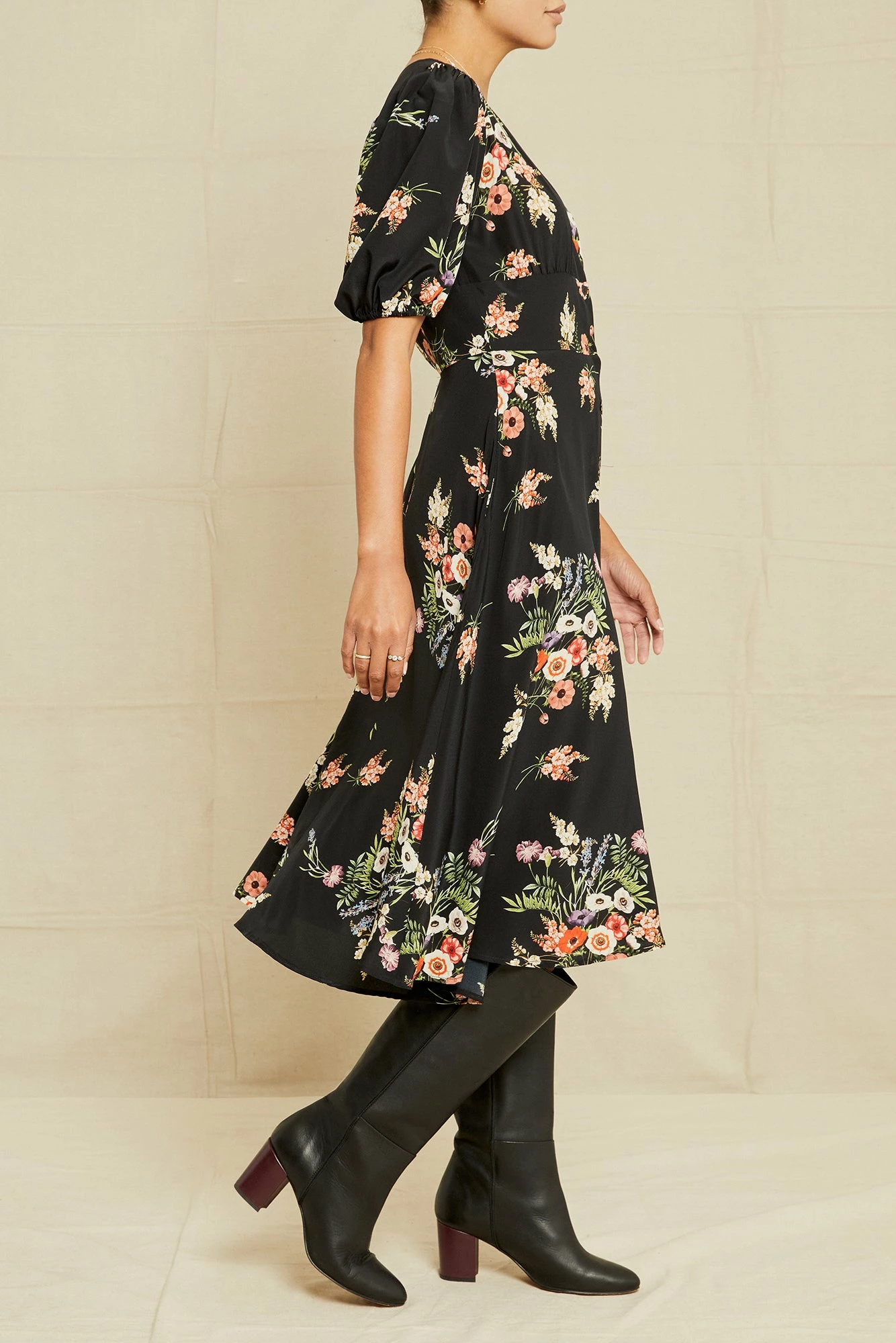 Odette Washable Silk Dress - Treviso Floral 4 Odette Washable Silk Dress - Treviso Floral - Image 2