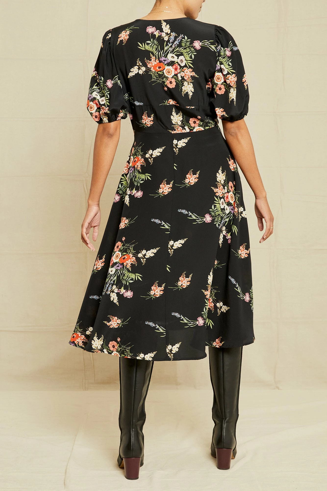 Odette Washable Silk Dress - Treviso Floral 5 Odette Washable Silk Dress - Treviso Floral - Image 3
