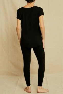 Stella Dream Rib Tee - Black -AMOUR VERT Sales 0320 Stella Top Black 3634 web 37456b0c 3e75 4f13 a8e8 5ad527dfd74d