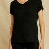 Stella Dream Rib Tee - Black -AMOUR VERT Sales 0320 Stella Top Black 3721 web 013fb351 fdce 4c1f b1cf b369999d8b85