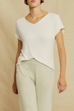 Stella Dream Rib Tee - White -AMOUR VERT Sales 0320 Stella Top White 3862 web 61921bba e8e5 49d1 a9f2 213d51250c93