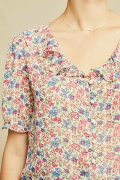 Vera Upcycled Blouse -AMOUR VERT Sales 0321 Vera Catalina Floral 0634 web