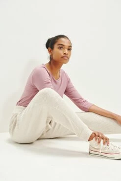 Skylar Linen Rib Joggers -AMOUR VERT Sales 0328 Skylar Linen Rib Linen 2390 web