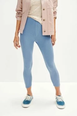 Magda Cropped Dream Rib Leggings - Horizon