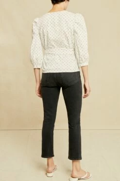 Linette Upcycled Cotton Blouse - Polka Dot -AMOUR VERT Sales 0359 Linette Upcycle Black Polka Dot 0627 Web c462d322 bf7a 434a 8b10 71e66f6c22e9