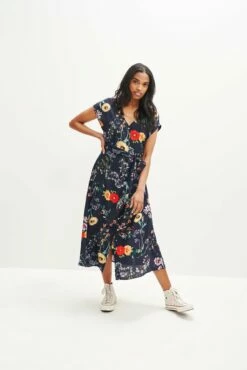 Gracia Washable Silk Dress -AMOUR VERT Sales 0362 Gracia Provence Print 1851 web