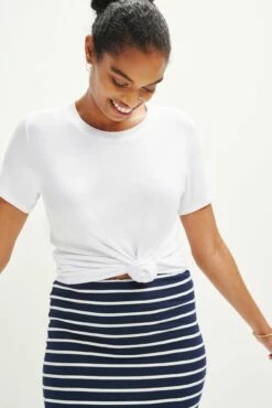 Berkeley Dream Rib Tee - White