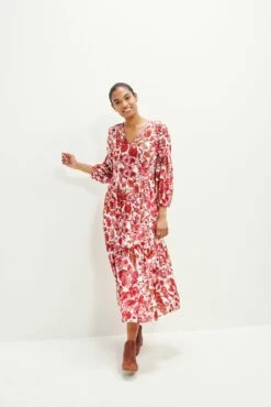 Faye Nouveau Silk Dress -AMOUR VERT Sales 0374 Faye Elsinore Floral 1842 web