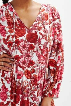 Faye Nouveau Silk Dress -AMOUR VERT Sales 0374 Faye Elsinore Floral 1857 web