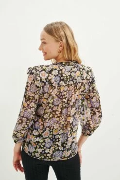Camila Nouveau Silk Blouse - Midi Floral Lavender -AMOUR VERT Sales 0394 Camila Lavender Midi Floral 1944 web e17bca64 c3d6 46e5 9148 b9e190eef268
