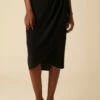 Sosi Washable Silk Wrap Skirt - Black -AMOUR VERT Sales 03 10173 Sosi Black 1