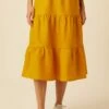 Jill Linen Skirt - Sunflower 2 Jill Linen Skirt - Sunflower -AMOUR VERT Sales 0404 Jill Sunflower 1