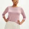 Francoise 3/4 Sleeve Dream Knit Tee - Lilac -AMOUR VERT Sales 0422 3Q Slv Francoise Lilac 2266 web a9ca59ca 535f 4466 be9a c80ec10ee883